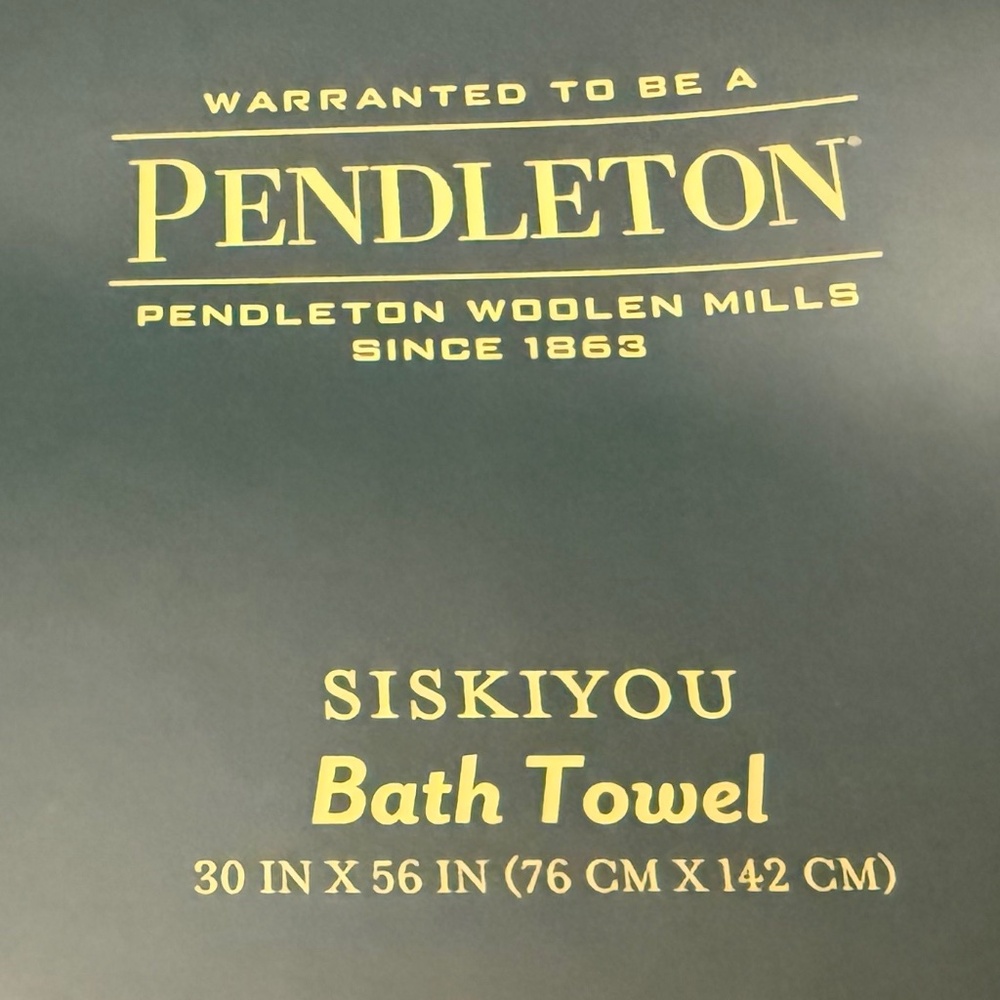 Pendleton 3 Piece Towel Set Navy - Picture 2 of 7